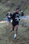 Yemaneberham Grippa (Europe) leads the junior mens 4k BUPA Great Edinburgh Cross Country. Photo: David T. Hewitson/Sports for All Pics